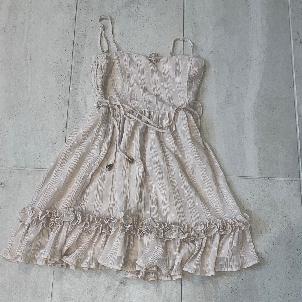 Charming Cream Kids Dress